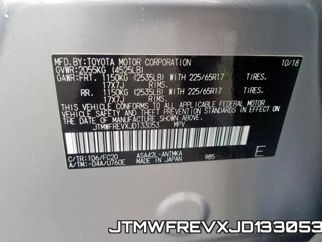 JTMWFREVXJD133053 фото 2