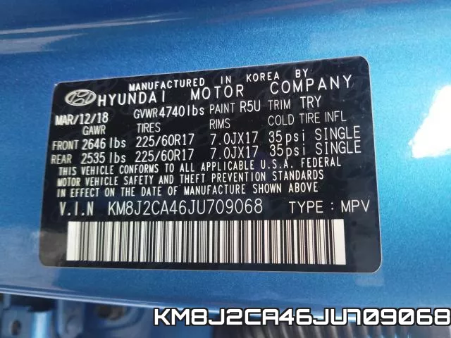 KM8J2CA46JU709068 фото 2