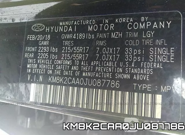 KM8K2CAA0JU087786 фото 10