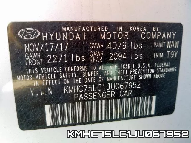 KMHC75LC1JU067952 фото 2