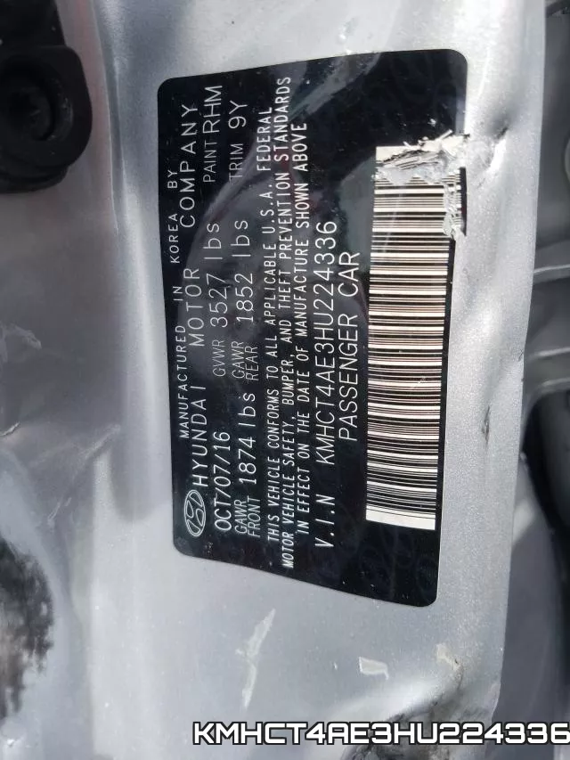 KMHCT4AE3HU224336 фото 2