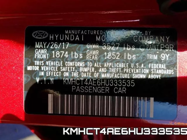 KMHCT4AE6HU333535 фото 2