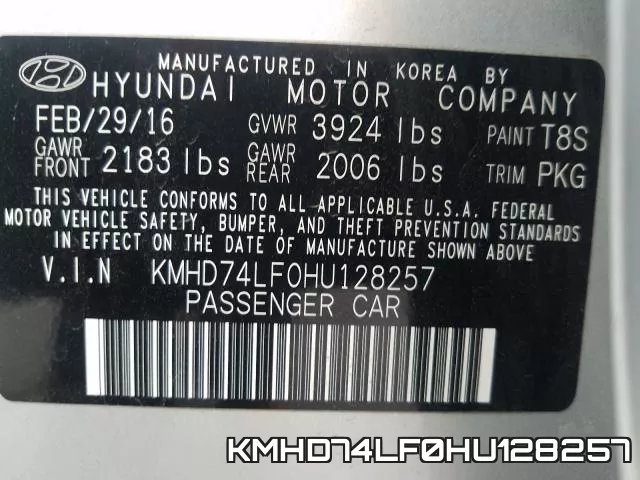 KMHD74LF0HU128257 фото 2