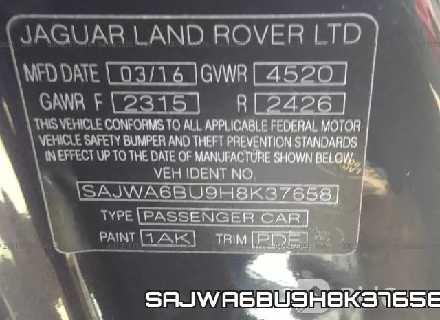 SAJWA6BU9H8K37658 фото 10