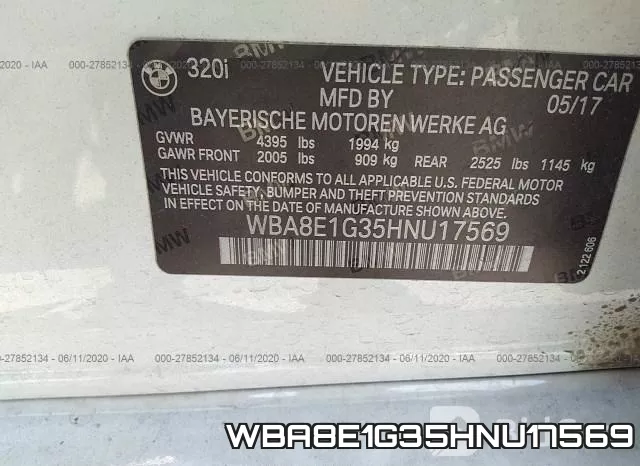 WBA8E1G35HNU17569 фото 10