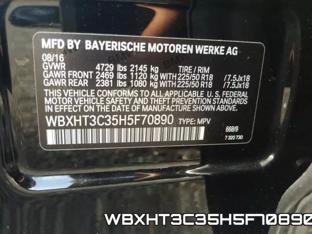 WBXHT3C35H5F70890 фото 2