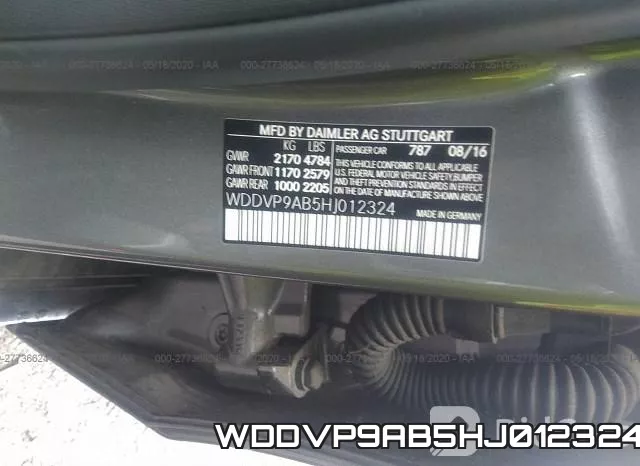 WDDVP9AB5HJ012324 фото 10