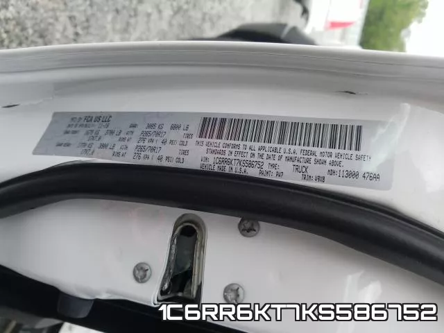1C6RR6KT7KS586752 фото 2