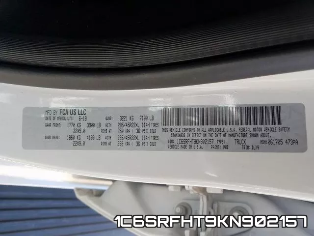 1C6SRFHT9KN902157 фото 2