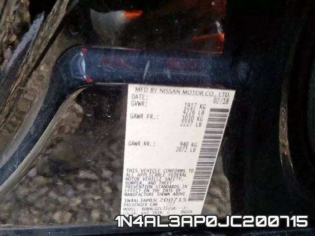 1N4AL3AP0JC200715 фото 2