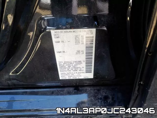 1N4AL3AP0JC243046 фото 2