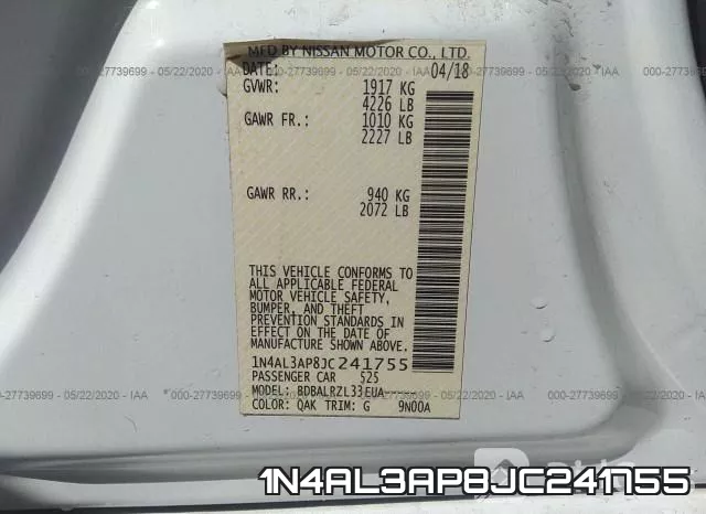 1N4AL3AP8JC241755 фото 10