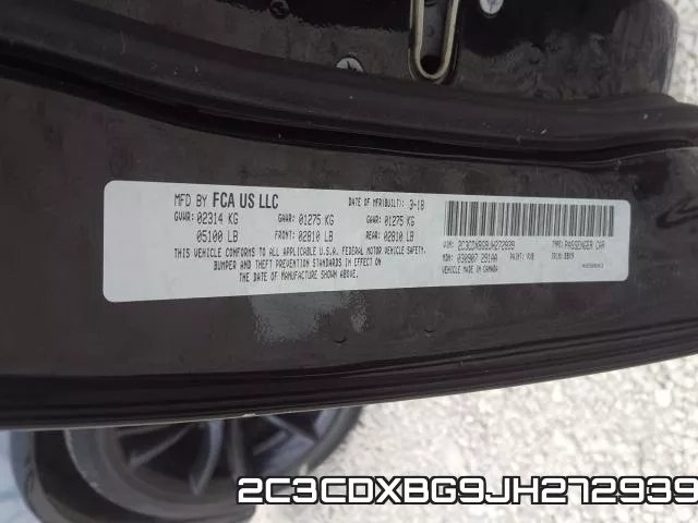 2C3CDXBG9JH272939 фото 2