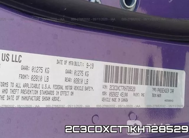 2C3CDXCT7KH728529 фото 10