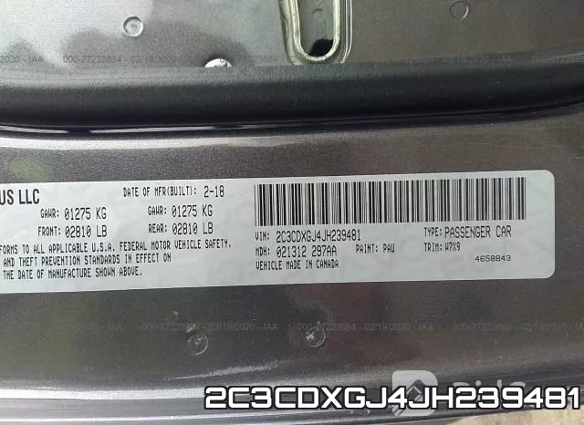 2C3CDXGJ4JH239481 фото 10