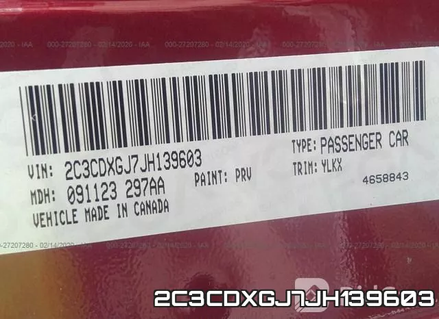2C3CDXGJ7JH139603 фото 10