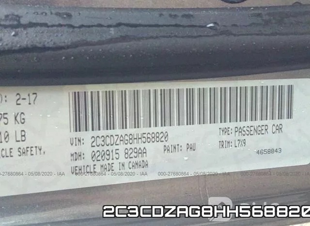 2C3CDZAG8HH568820 фото 10
