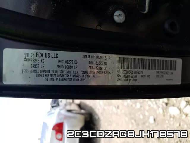 2C3CDZAG8JH178578 фото 2