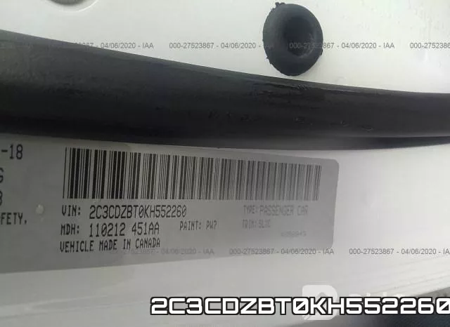 2C3CDZBT0KH552260 фото 10