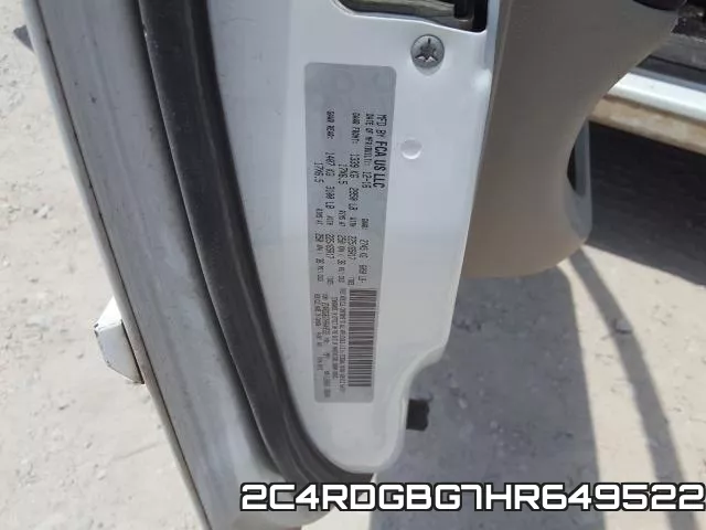 2C4RDGBG7HR649522 фото 2