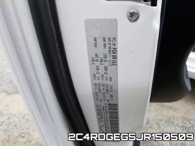 2C4RDGEG5JR150509 фото 2
