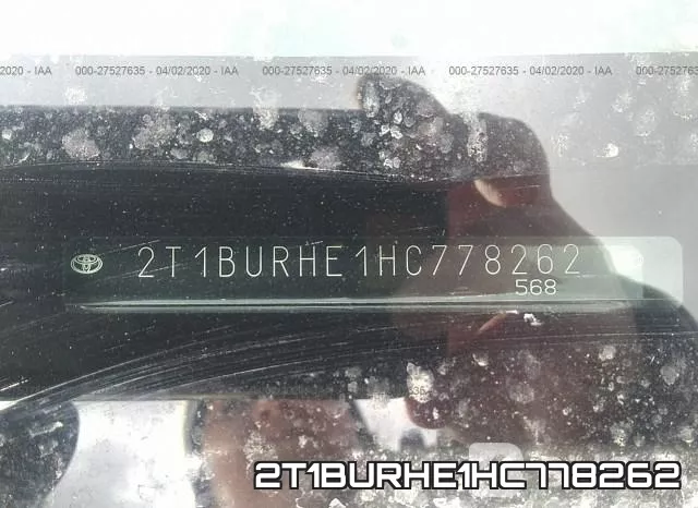 2T1BURHE1HC778262 фото 10