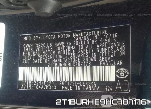 2T1BURHE9HC787176 фото 10