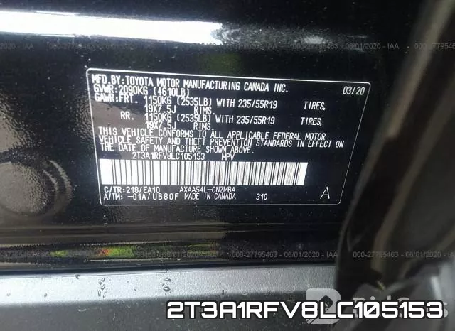 2T3A1RFV8LC105153 фото 10