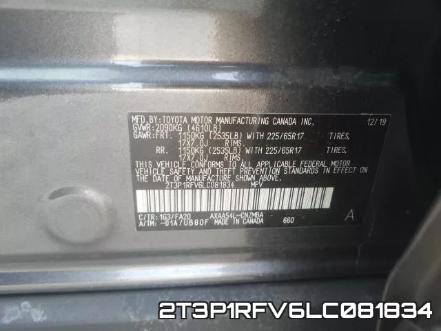 2T3P1RFV6LC081834 фото 2