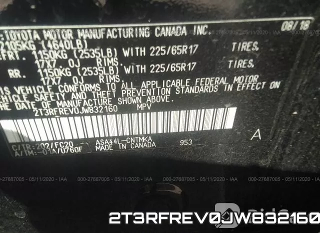 2T3RFREV0JW832160 фото 10