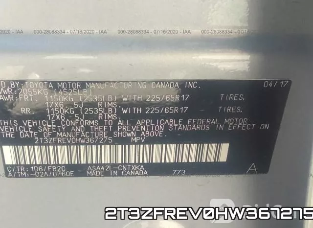 2T3ZFREV0HW367275 фото 10