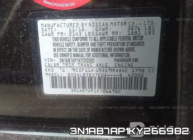 3N1AB7AP1KY266982 фото 10