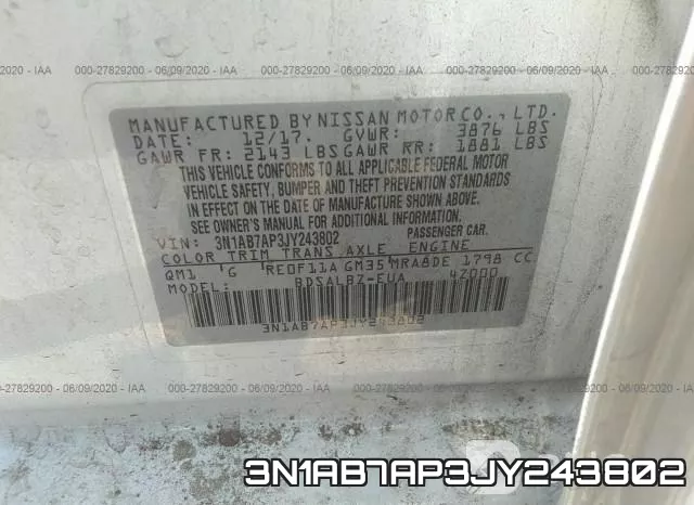3N1AB7AP3JY243802 фото 10