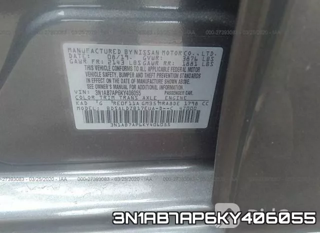 3N1AB7AP6KY406055 фото 10