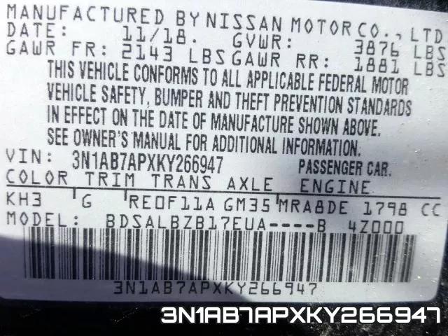 3N1AB7APXKY266947 фото 2