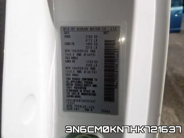 3N6CM0KN7HK721637 фото 2