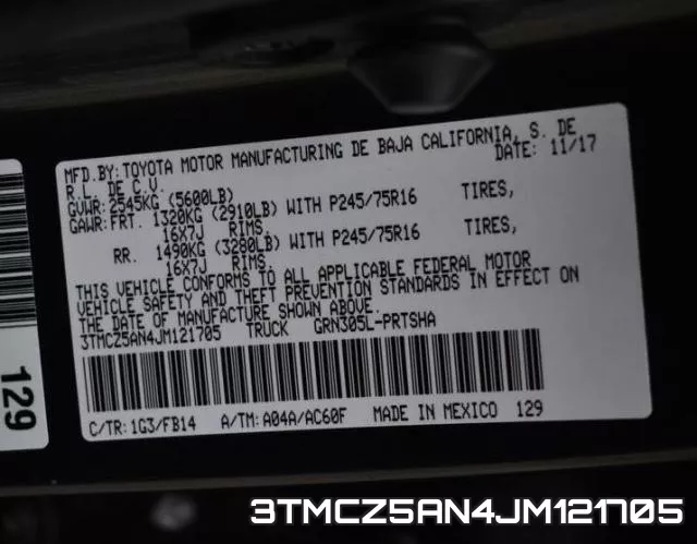 3TMCZ5AN4JM121705 фото 2