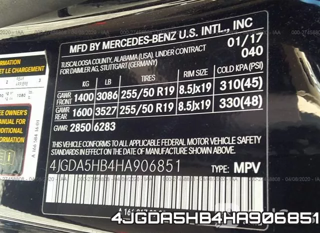 4JGDA5HB4HA906851 фото 10