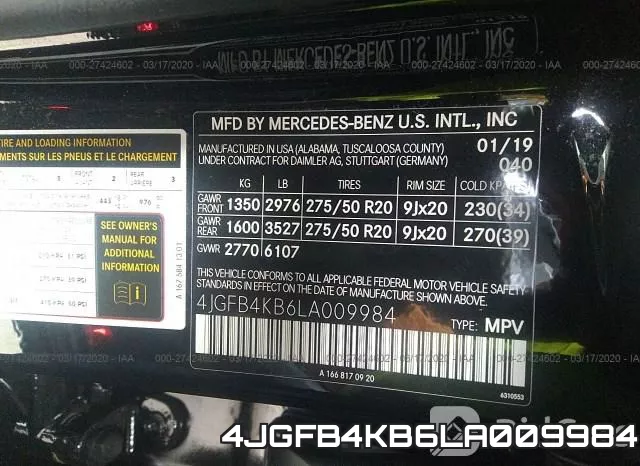 4JGFB4KB6LA009984 фото 10
