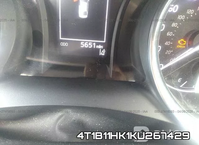 4T1B11HK1KU267429 фото 8