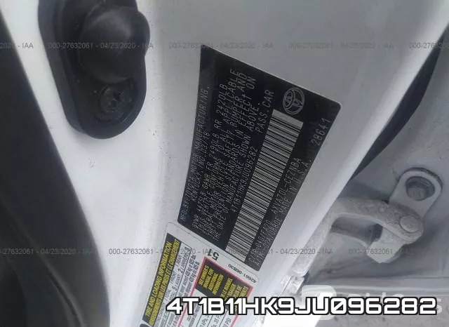4T1B11HK9JU096282 фото 10