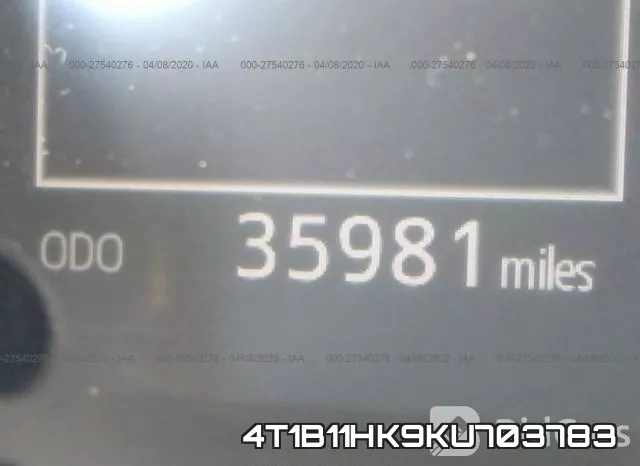 4T1B11HK9KU703783 фото 8