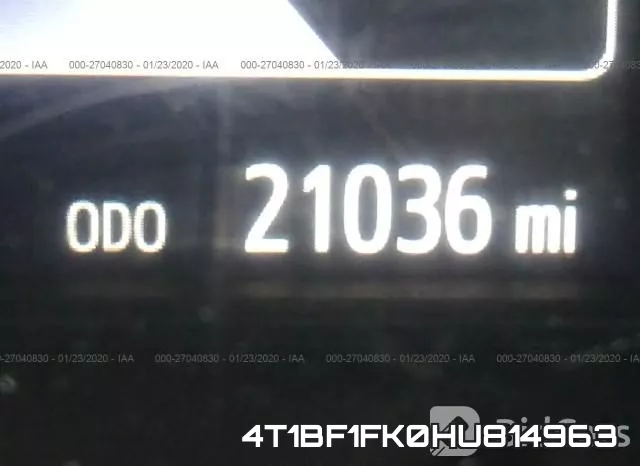 4T1BF1FK0HU814963 фото 8
