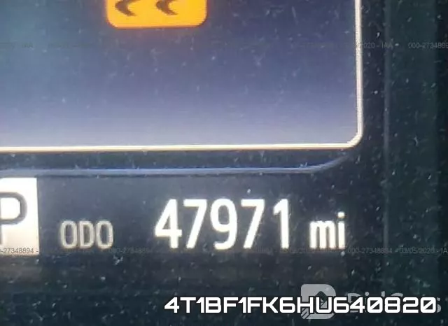 4T1BF1FK6HU640820 фото 8