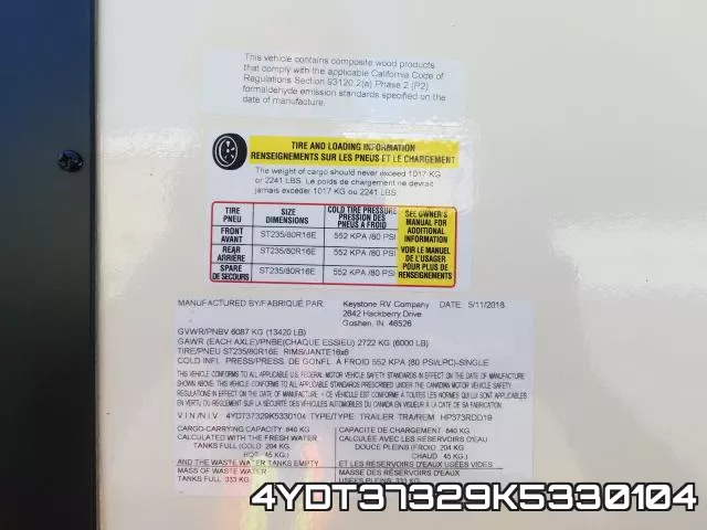 4YDT37329K5330104 фото 2