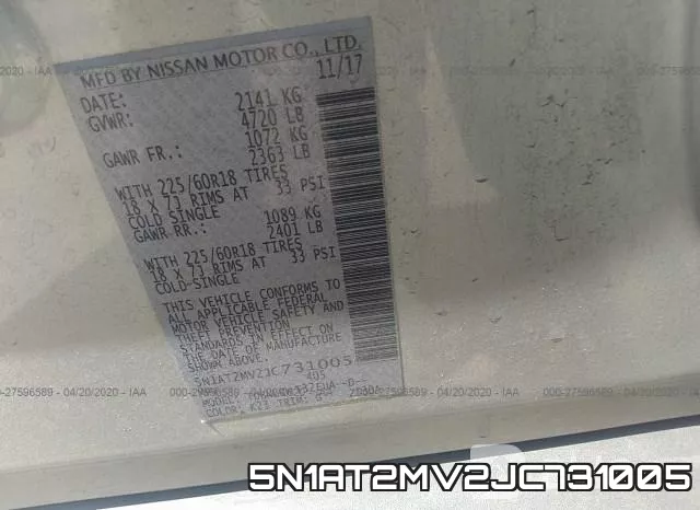 5N1AT2MV2JC731005 фото 10