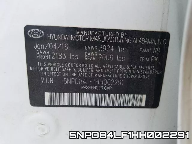 5NPD84LF1HH002291 фото 2