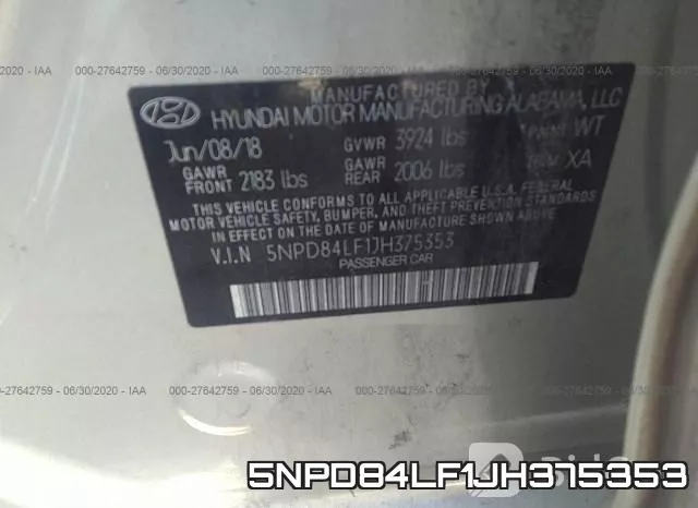 5NPD84LF1JH375353 фото 10