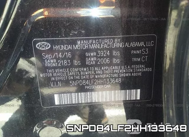 5NPD84LF2HH133648 фото 10