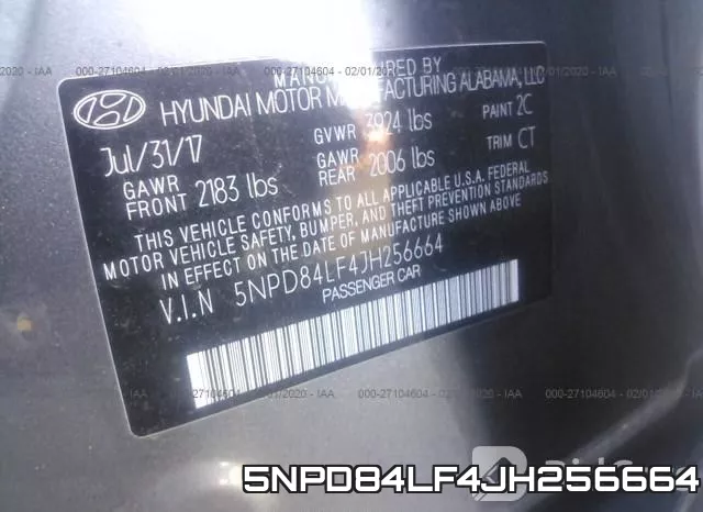 5NPD84LF4JH256664 фото 9
